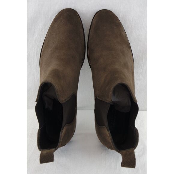 NIB Bloomingdales The Mens Store Chelsea Boots | Dark Brown Suede, size 11.5 main image 7